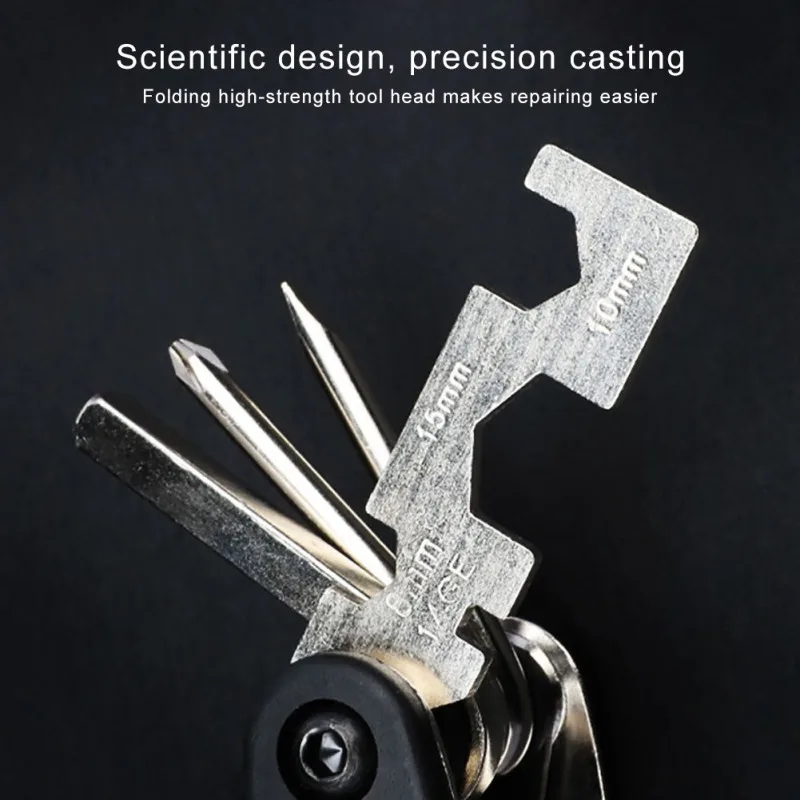 15 In 1 Mountain Bike Multi-function Tool / Inside And Outside Hexagonal Screwdriver Wrench / Combination Cycling Equipment
15 In 1 Mountain Bike Multi-function Tool / Inside And Outside Hexagonal Screwdriver Wrench / Combination Cycling Equipment