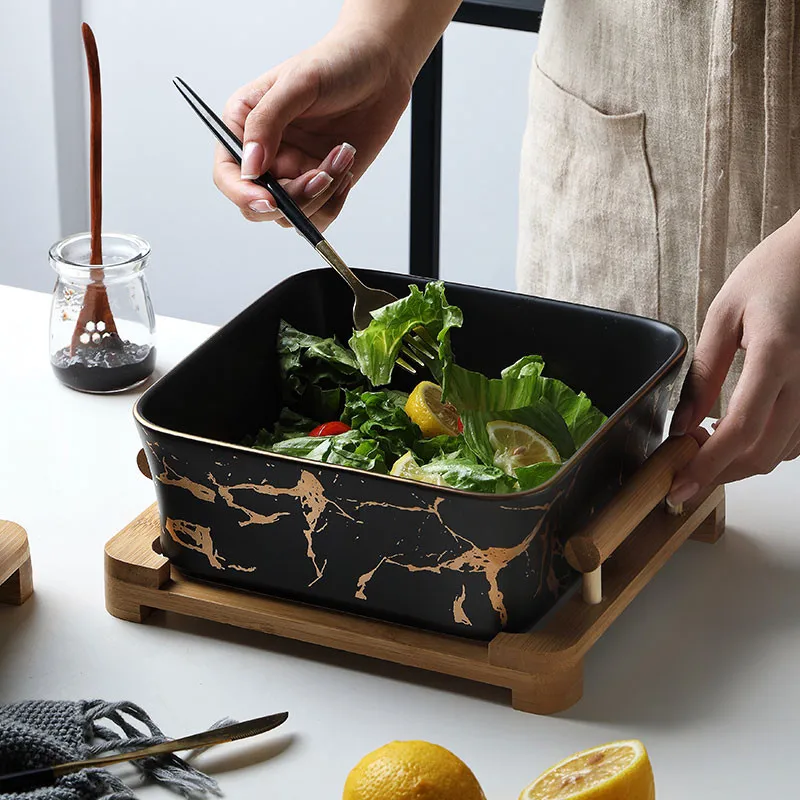 Creative European Marble Pattern Black/white Ceramic Square Fruit Salad Bowl Home Decoration Kitchen Tableware Fruit Snack Plate
Creative European Marble Pattern Black/white Ceramic Square Fruit Salad Bowl Home Decoration Kitchen Tableware Fruit Snack Plate