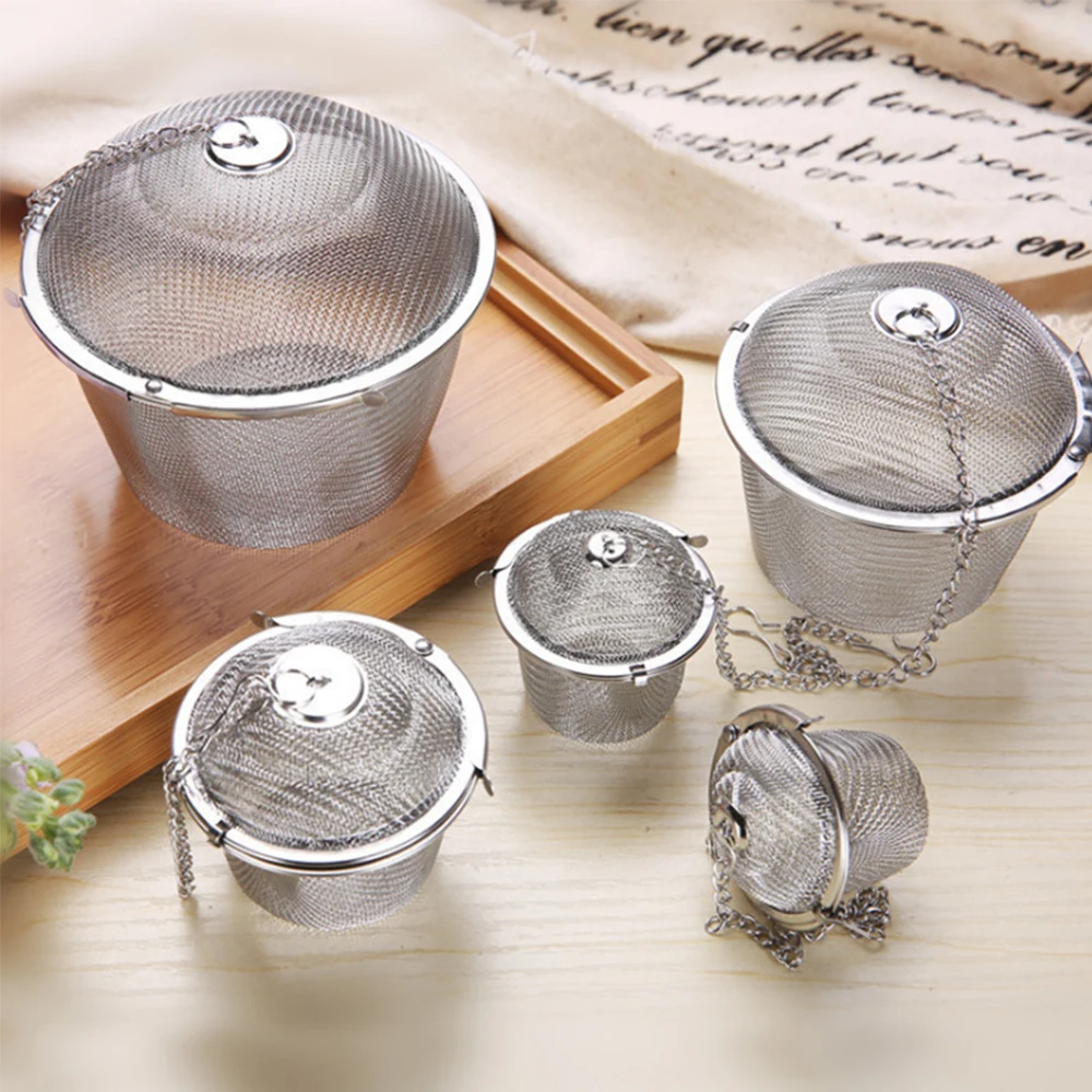 1pcs Stainless Steel Tea Infuser Sphere Locking Spice Tea Ball Strainer Mesh Infuser Tea Filter Strainers Kitchen Tools
1pcs Stainless Steel Tea Infuser Sphere Locking Spice Tea Ball Strainer Mesh Infuser Tea Filter Strainers Kitchen Tools
