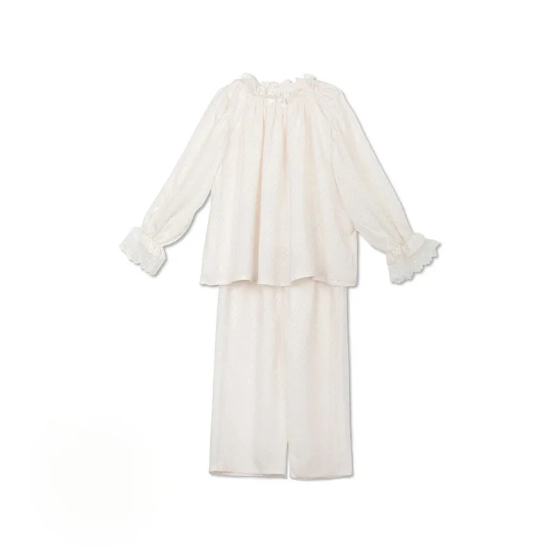 1-12 Years autumn winter children clothing white pink girls princess lace pajamas suit sleepwear home wear cotton kids pajamas
1-12 Years autumn winter children clothing white pink girls princess lace pajamas suit sleepwear home wear cotton kids pajamas