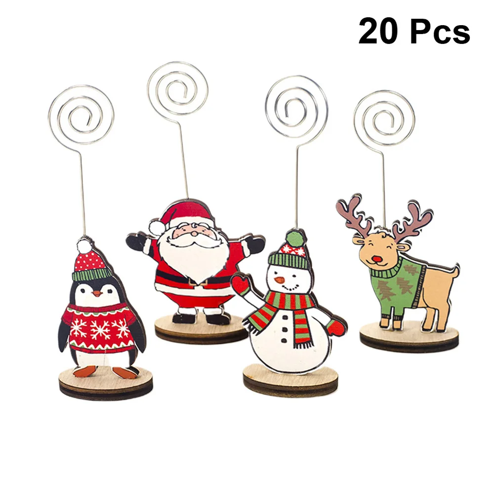 20pcs Decorative Place Memo Holder Christmas Pattern Wire Table Number Holders with Base for Restaurant Wedding Banquet
20pcs Decorative Place Memo Holder Christmas Pattern Wire Table Number Holders with Base for Restaurant Wedding Banquet