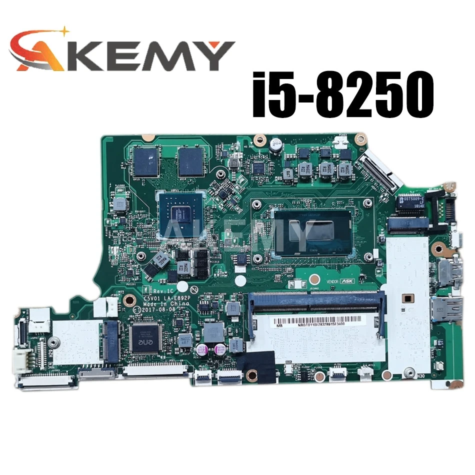 Akemy For ACER A515-51G A315-53G A615-51G A615-51 notebook motherboard C5V01 LA-E892P CPU i5 8250U 4G RAM MX150 MX130-GPU
Akemy For ACER A515-51G A315-53G A615-51G A615-51 notebook motherboard C5V01 LA-E892P CPU i5 8250U 4G RAM MX150 MX130-GPU