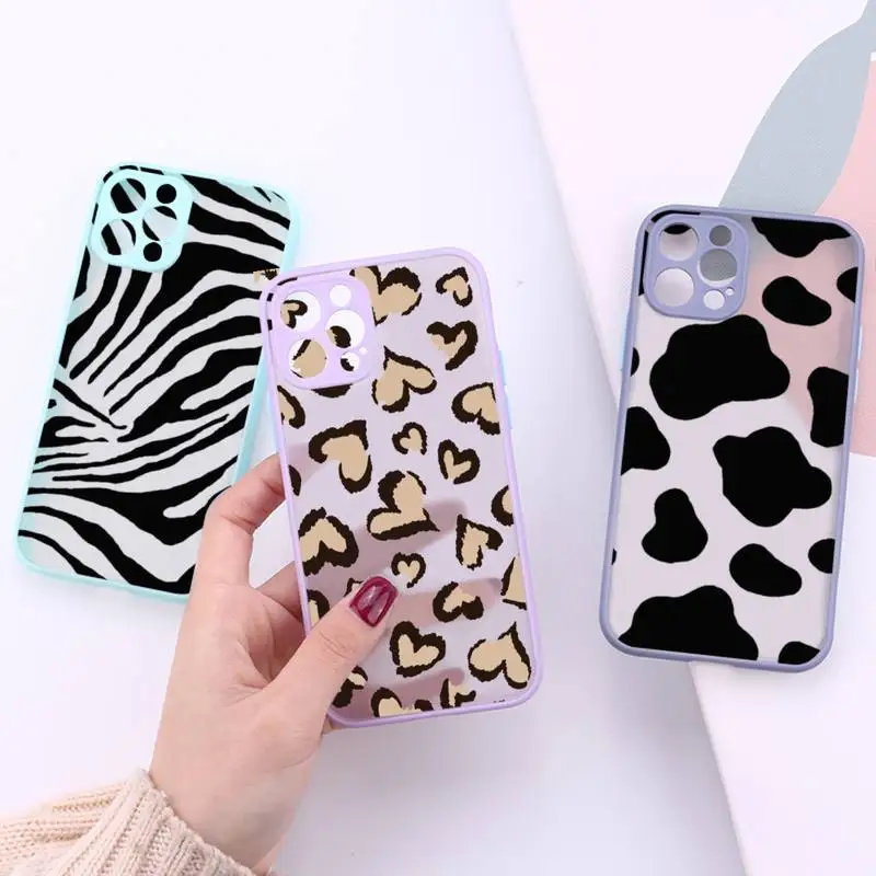 Leopard Cow Zebra Stripe Aesthetics Phone Case For iPhone 13 12 11 Mini Pro XR XS Max 7 8 Plus X Matte transparent Purple Cover
Leopard Cow Zebra Stripe Aesthetics Phone Case For iPhone 13 12 11 Mini Pro XR XS Max 7 8 Plus X Matte transparent Purple Cover