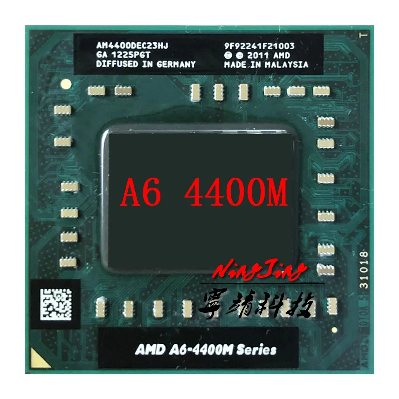 AMD A6-Series A6-4400M A6 4400 M 2 7 GHz двухъядерный двухниточный процессор AM4400DEC23HJ разъем FS1 |