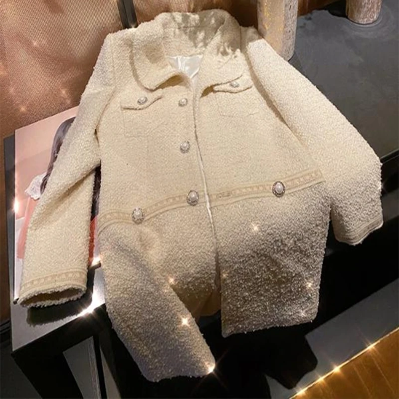 Brand Fashion Women High Luxury Winter Elegant Ladies Temperament Beige Wool Woolen Jacket Coat
Brand Fashion Women High Luxury Winter Elegant Ladies Temperament Beige Wool Woolen Jacket Coat