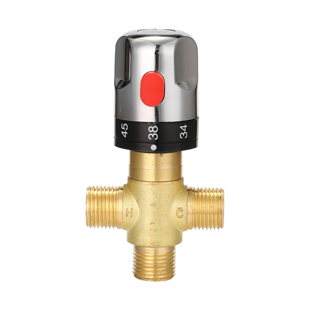 1pc Brass Pipe Thermostatic Mixing Valve Constant Water Temperature Shower Faucet Valve Thermostat Bathroom Kitchen Tap Valve
1pc Brass Pipe Thermostatic Mixing Valve Constant Water Temperature Shower Faucet Valve Thermostat Bathroom Kitchen Tap Valve
