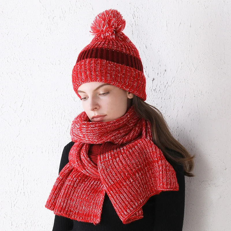 2Pce Set Winter Red Knitted Hat for Women Fashion Warm Cashmere Wool Skullies Beanies 2021 New Female Three Fold Thick Scarf
2Pce Set Winter Red Knitted Hat for Women Fashion Warm Cashmere Wool Skullies Beanies 2021 New Female Three Fold Thick Scarf