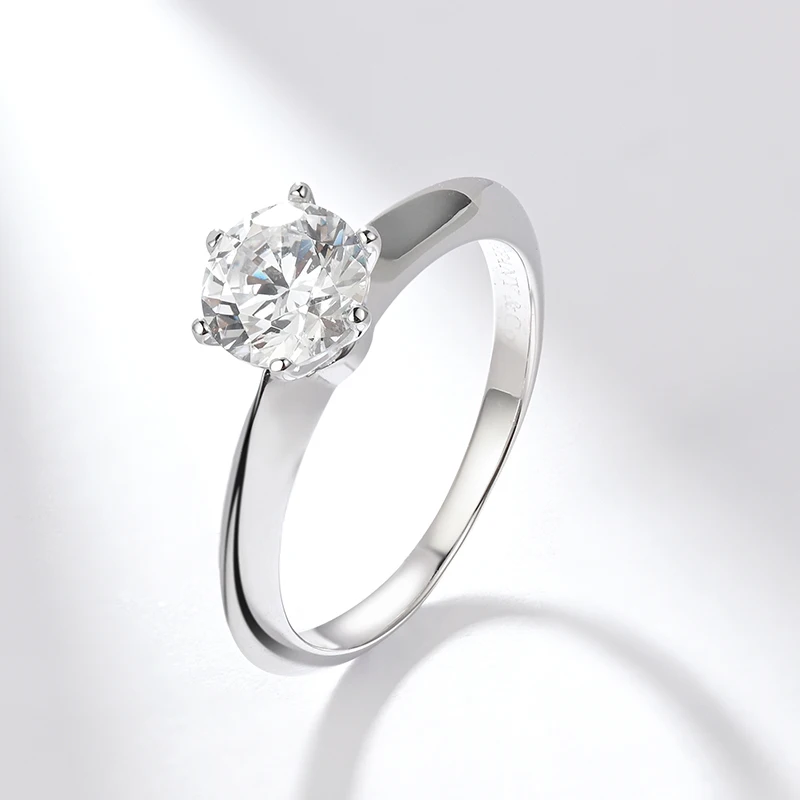 DY 925 Sterling Silver Ring 6.0MM Round Cubic Zirconia Simple High Quality Dignified Eternity Ring For Women Trendy Jewelry
DY 925 Sterling Silver Ring 6.0MM Round Cubic Zirconia Simple High Quality Dignified Eternity Ring For Women Trendy Jewelry