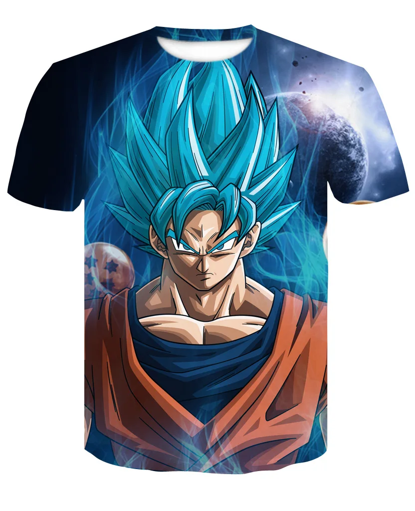 Dragon Ball Z серия футболка vegeta Мужская сжатая с круглым вырезом аниме Супермен