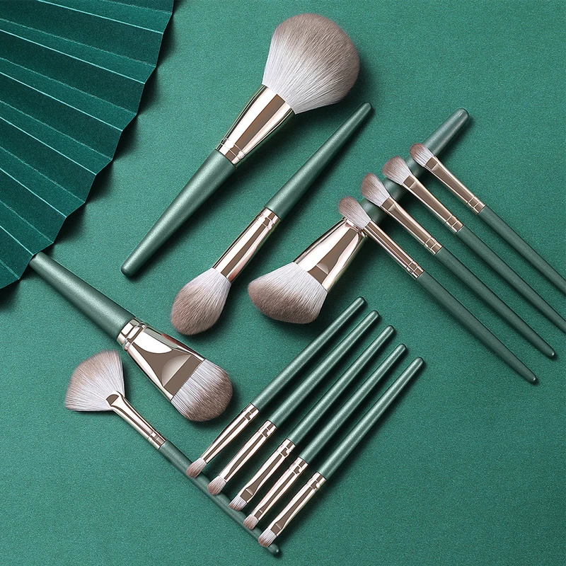 Professional Makeup Brushes Kit 14pcs Szphoxer Green Eyebrow Powder Foundation Eyeshadow Brushes Face Eye Cosmetic Make Up Tools 
Professional Makeup Brushes Kit 14pcs Szphoxer Green Eyebrow Powder Foundation Eyeshadow Brushes Face Eye Cosmetic Make Up Tools