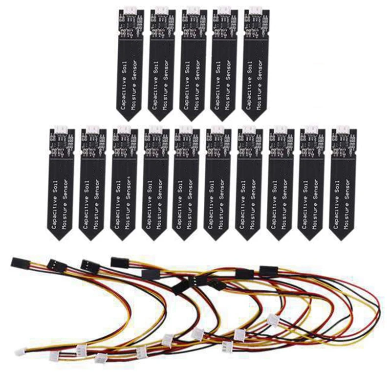 15PCS Capacitive Soil Moisture Sensor Module Corrosion Resistant Wide Voltage Wire Analog Capacitive Soil Sensor
15PCS Capacitive Soil Moisture Sensor Module Corrosion Resistant Wide Voltage Wire Analog Capacitive Soil Sensor