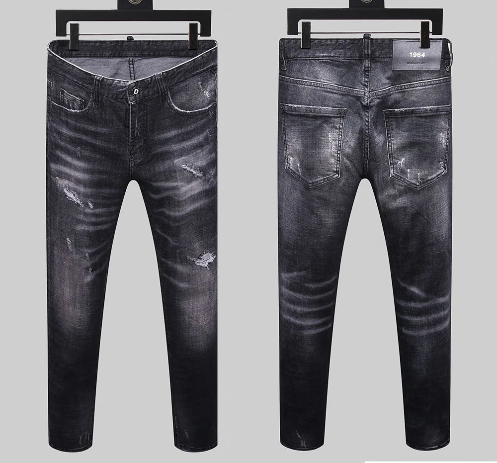 European American mens dsq jeans brand Men slim jeans pants mens denim trousers zipper blue hole Pencil Pants jeans for men 8114
European American mens dsq jeans brand Men slim jeans pants mens denim trousers zipper blue hole Pencil Pants jeans for men 8114