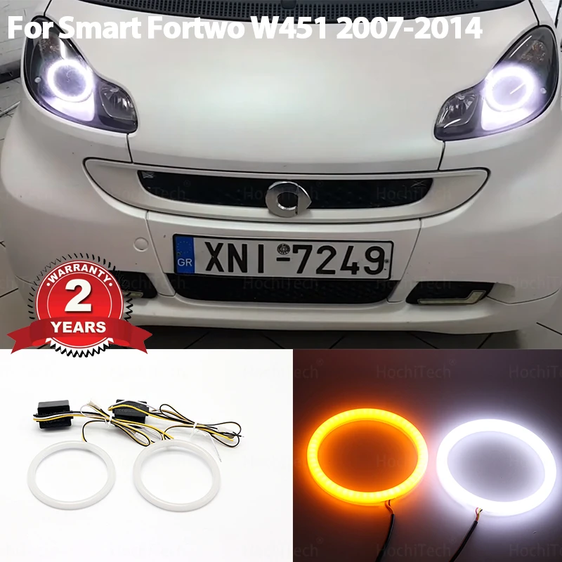 

Двухцветсветильник светодиодный индикатор поворота Angel Eye для Smart Fortwo W451 2007-2014 хлопок