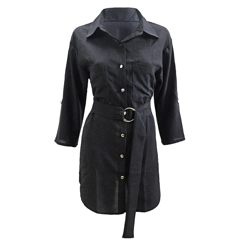 2021 New Summer Dress Women Half Sleeve V-Neck Dresses Casual Sundress Loose Sashes Elegant Office Ladies Mini-Dresses Femme
2021 New Summer Dress Women Half Sleeve V-Neck Dresses Casual Sundress Loose Sashes Elegant Office Ladies Mini-Dresses Femme