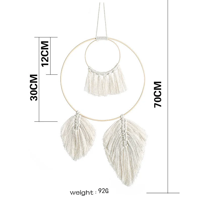Circle Leaves Shape White Tassel Home Wall Hanging Decor Ornament Wedding Handmade Girl Gift Bedroom Living Room Decoration
Circle Leaves Shape White Tassel Home Wall Hanging Decor Ornament Wedding Handmade Girl Gift Bedroom Living Room Decoration