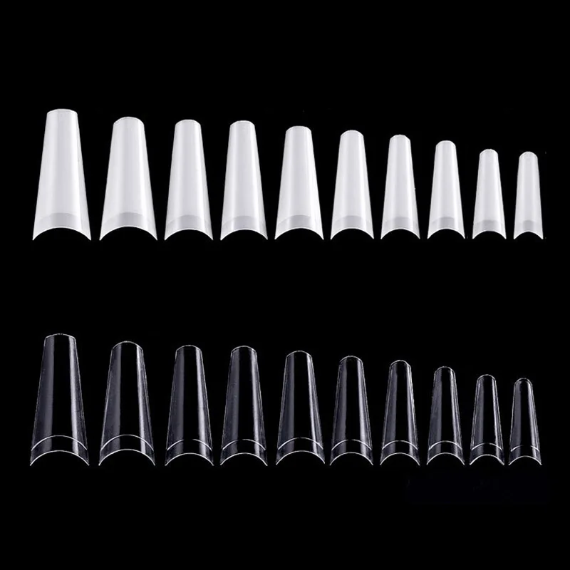 500pcs/Bag 10 Sizes Ballerina Nail Tips French Coffin Fake Nails Half Cover Nails Clear/Natural Flat Shape Nails False Nails
500pcs/Bag 10 Sizes Ballerina Nail Tips French Coffin Fake Nails Half Cover Nails Clear/Natural Flat Shape Nails False Nails