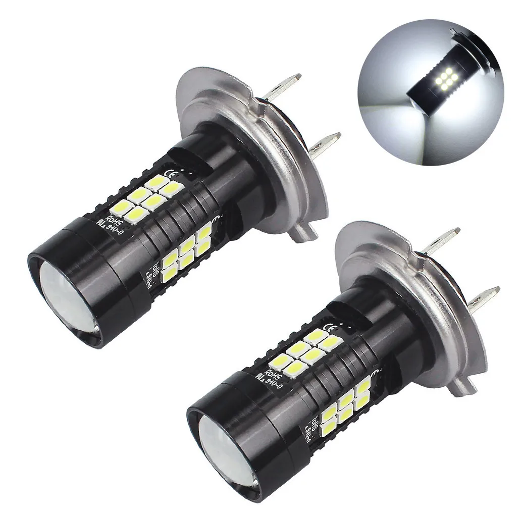 2PCS H7 LED Fog Bulbs 21W 3030 21SMD 6500K LED Fog Lights Super Bright White Lamp H7 Bulbs for Car
2PCS H7 LED Fog Bulbs 21W 3030 21SMD 6500K LED Fog Lights Super Bright White Lamp H7 Bulbs for Car