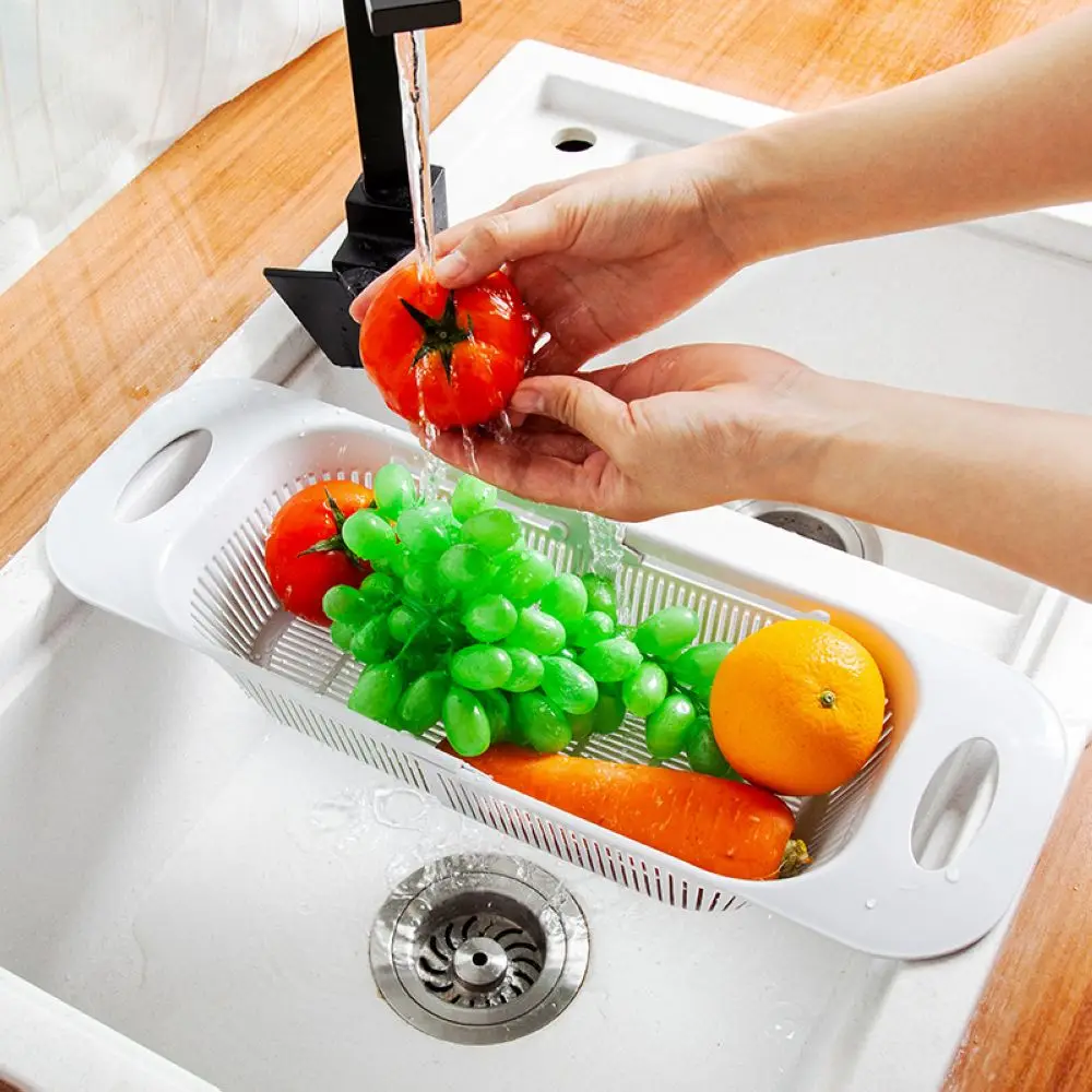 Adjustable Sink Organizer Sponge Holder Porte Eponge Cuisine Évier Vegetable Fruit Dish Draining Rack Basket Kitchen Accessories
Adjustable Sink Organizer Sponge Holder Porte Eponge Cuisine Évier Vegetable Fruit Dish Draining Rack Basket Kitchen Accessories