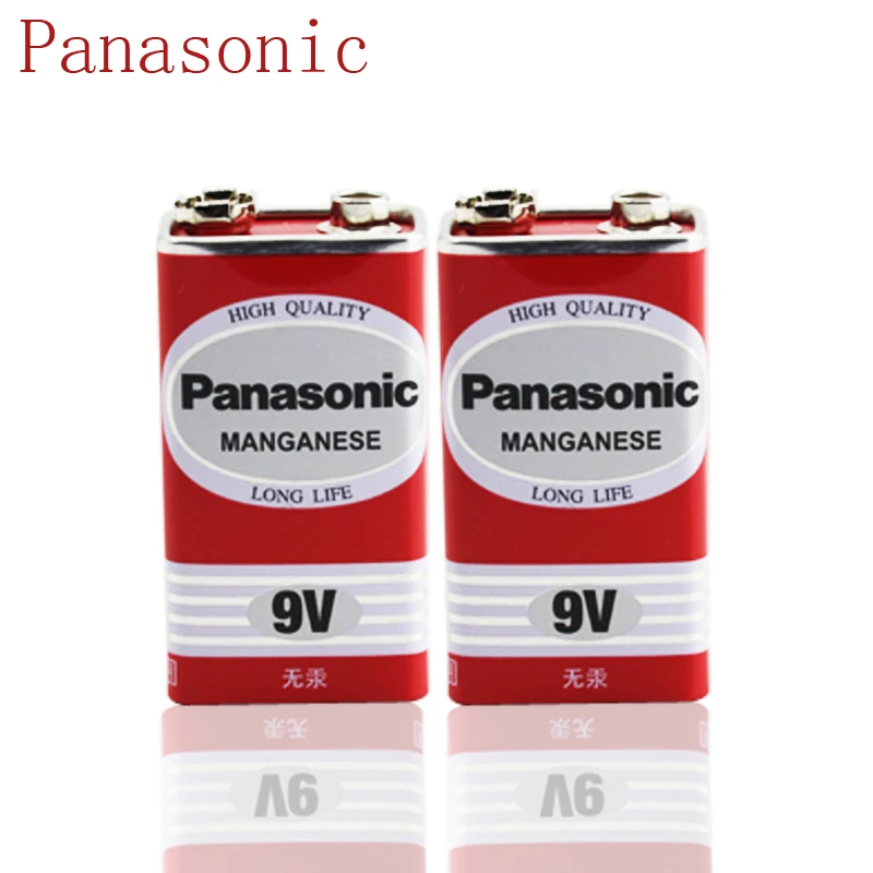 2 шт./лот 100% оригинальный блок сверхмощного аккумулятора Panasonic Greencell PP3 6F22 6LR61 MN1604 9