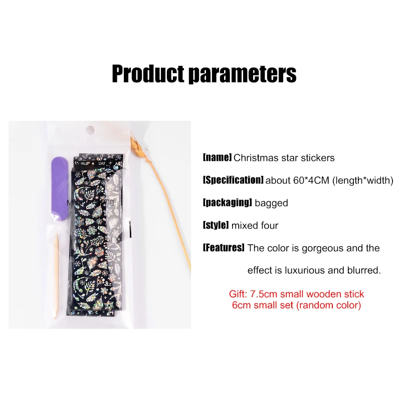 4Pcs Christmas Various Plant Snow Designs Nail Art Stickers DIY Decals Manicure Seller Recommend
4Pcs Christmas Various Plant Snow Designs Nail Art Stickers DIY Decals Manicure Seller Recommend