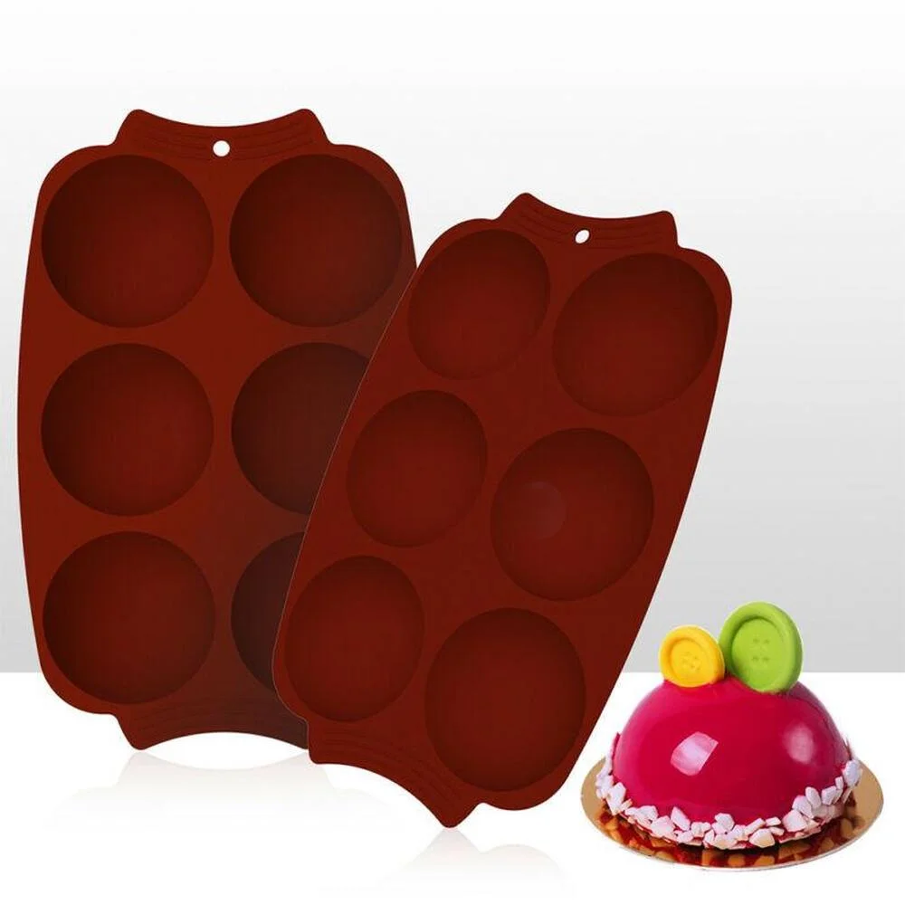 Durable Silicone Oval Cake Mould Baking Mold Hemisphere Chocolate Dim Sum Making Tools
Durable Silicone Oval Cake Mould Baking Mold Hemisphere Chocolate Dim Sum Making Tools