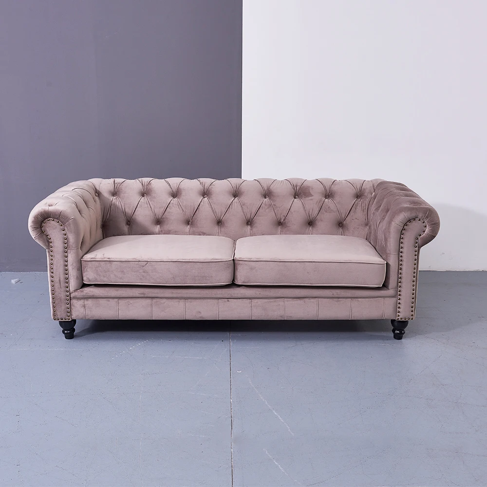 European Style Fabric Velvet Chesterfield Sofa Couch Seat Tufted 3 seater Canpae
European Style Fabric Velvet Chesterfield Sofa Couch Seat Tufted 3 seater Canpae