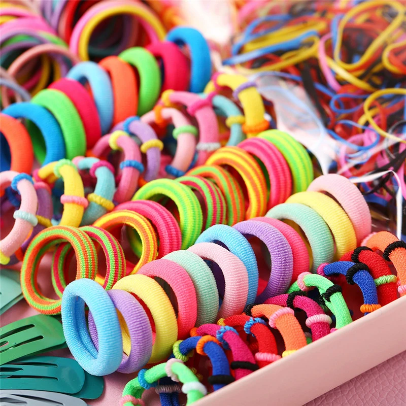 500pc Set Cute Candy Color Cartoon Hair Pins Colorful Elastic Hairpins Ponytail Holder Hair Claws Children Scrunchie Rubber Band
500pc Set Cute Candy Color Cartoon Hair Pins Colorful Elastic Hairpins Ponytail Holder Hair Claws Children Scrunchie Rubber Band