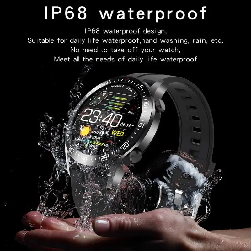 

Intelligent Watch Smart Watch Full Touch Screen Bluetooth Pedometer Oxygen Detection Heart Rate Monitor IP68 Waterproof