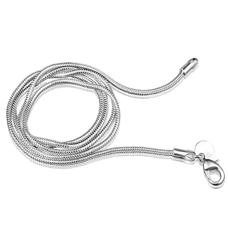 5pcs/lot 925 Sterling Silver 2mm Snake Chain Necklace For Women Men Jewelry Necklace 16" 18" 20" 22" 24inch Wholesale
5pcs/lot 925 Sterling Silver 2mm Snake Chain Necklace For Women Men Jewelry Necklace 16" 18" 20" 22" 24inch Wholesale