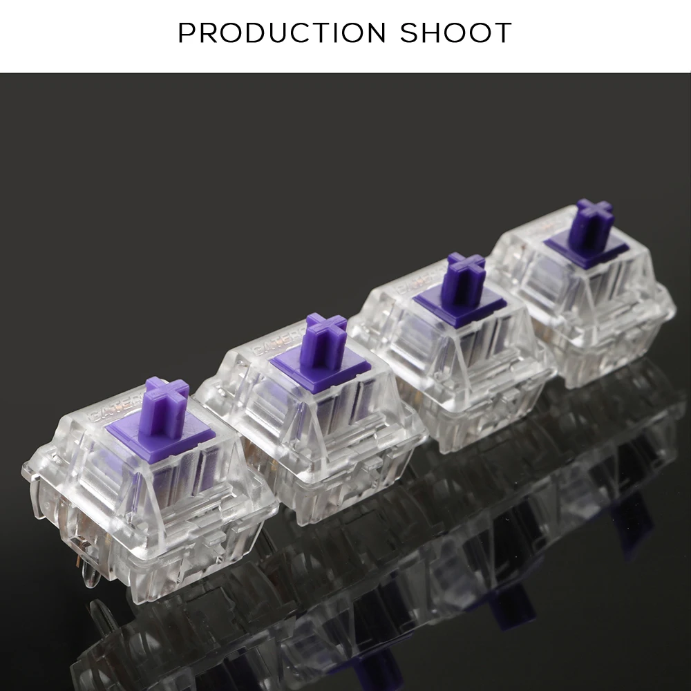 Zealio переключатели тактильные V2 62g 67g 78g фиолетовая механическая клавиатура по