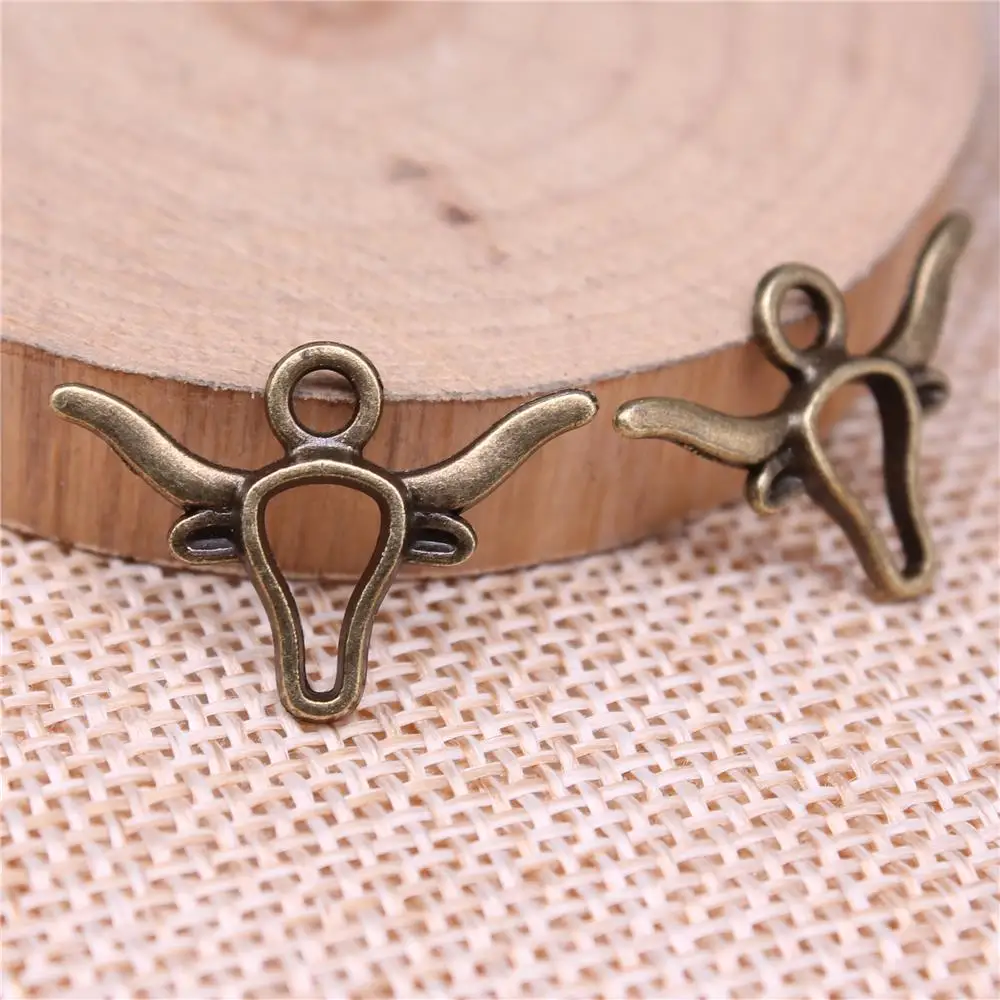 Bull Head Charms For Jewelry Making Findings Handmade DIY Craft 20pcs Antique Bronze Color 22x15mm
Bull Head Charms For Jewelry Making Findings Handmade DIY Craft 20pcs Antique Bronze Color 22x15mm