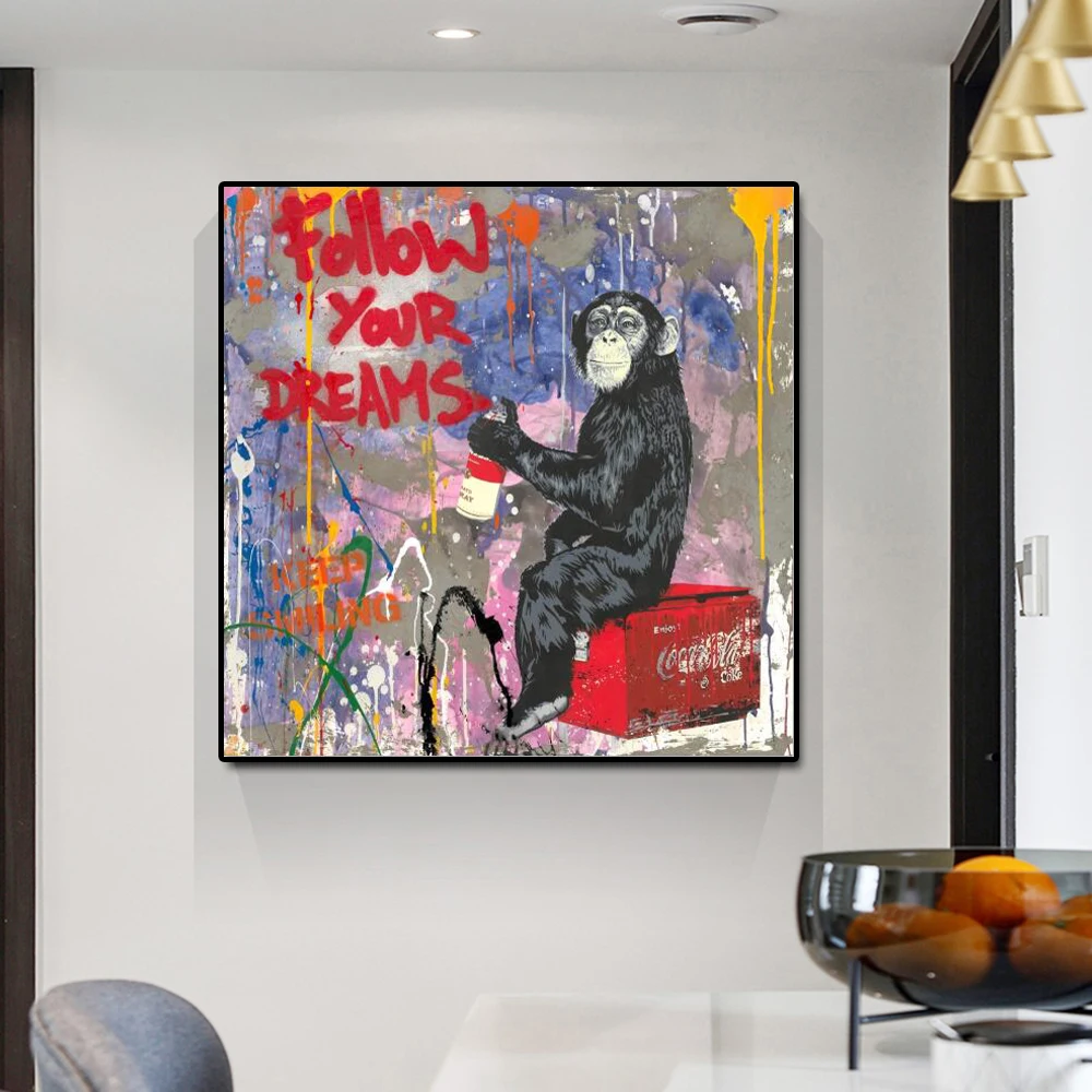 Modern Style Street Graffiti Art "Follow Your Dreams" Canvas Paintings Posters And Prints Cuadros Wall Art for Home Decoration
Modern Style Street Graffiti Art "Follow Your Dreams" Canvas Paintings Posters And Prints Cuadros Wall Art for Home Decoration