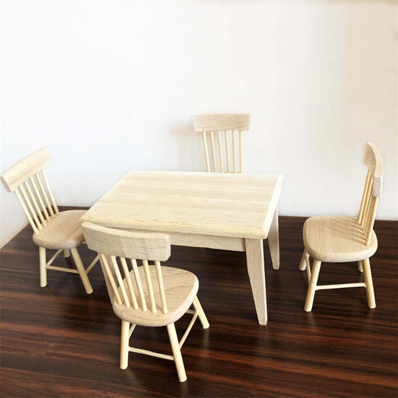 Mini Furniture Simulation Wooden Table and 4/6pcs Chairs Model Set Decoration Ornaments for 1/12 Dollhouse Dolls Parts
Mini Furniture Simulation Wooden Table and 4/6pcs Chairs Model Set Decoration Ornaments for 1/12 Dollhouse Dolls Parts