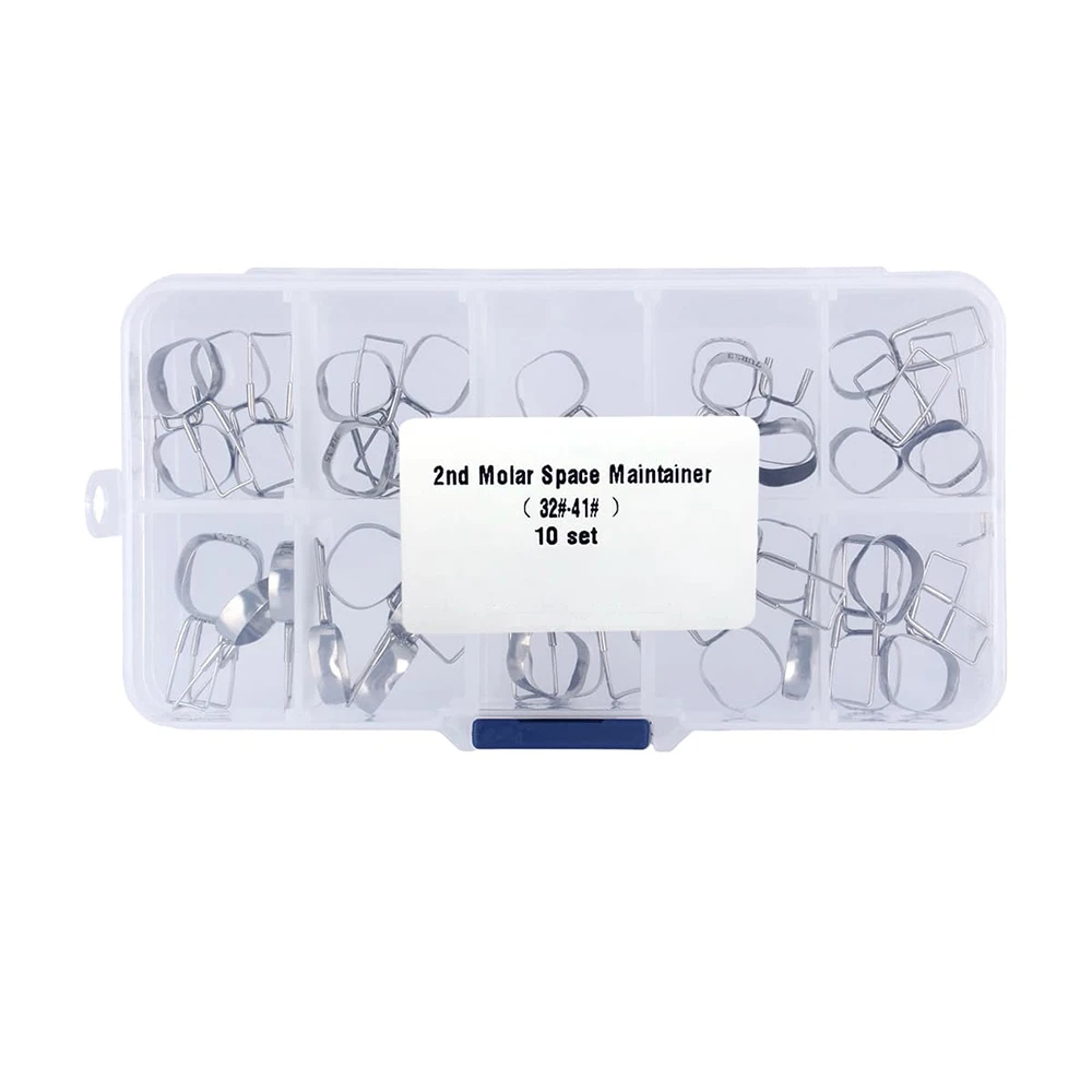 40 Pieces Dental Orthodontic Braces Preformed 2nd Molar Space Maintainer Bands Loop Kit 32#-41#
40 Pieces Dental Orthodontic Braces Preformed 2nd Molar Space Maintainer Bands Loop Kit 32#-41#