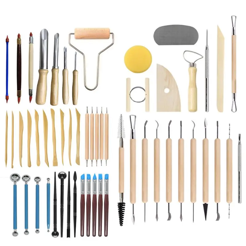 61PCS Ceramic Clay Tools Set Polymer Clay Tools Pottery Tools Set Wooden Pottery Sculpting Clay Cleaning Tool Set tool sculpture
61PCS Ceramic Clay Tools Set Polymer Clay Tools Pottery Tools Set Wooden Pottery Sculpting Clay Cleaning Tool Set tool sculpture
