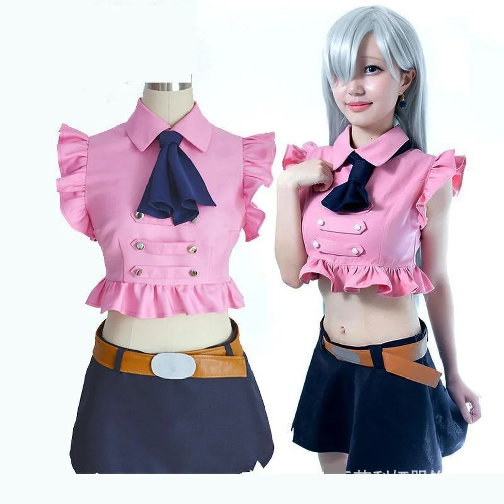 

The Seven Deadly Sins Elizabeth Liones Cosplay Costume Japanese Anime Nanatsu No Taizai Uniform Suit Outfit Clothes