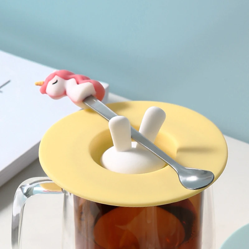 1pc Rabbit Ears-shaped Cup Lid Silicone with Spoon Holder Anti-dust Bowl Cover Cup Seals for Kitchen Glass Mugs
1pc Rabbit Ears-shaped Cup Lid Silicone with Spoon Holder Anti-dust Bowl Cover Cup Seals for Kitchen Glass Mugs