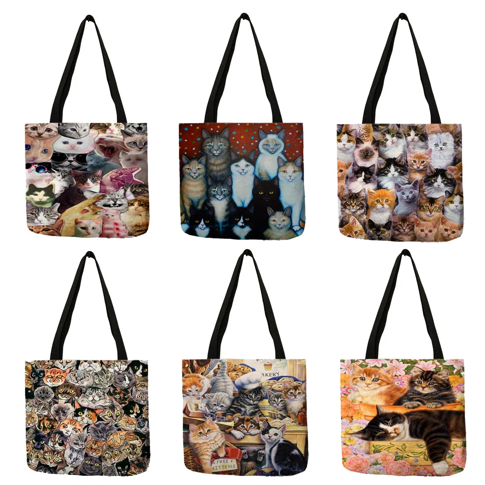 Multi-function Eco Large Casual Grocery Shopping Tote Bag Cartoon 3D Cute Cat Printing Lady Reusable Foldable Daily Hand Bag
Multi-function Eco Large Casual Grocery Shopping Tote Bag Cartoon 3D Cute Cat Printing Lady Reusable Foldable Daily Hand Bag