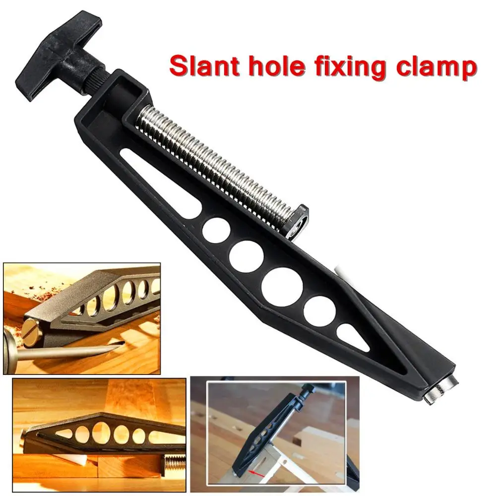 Woodworking Pocket Hole Joint Fixed Clamp Slant Hole Pull Clip Fixing Clamp Drilling Accessories
Woodworking Pocket Hole Joint Fixed Clamp Slant Hole Pull Clip Fixing Clamp Drilling Accessories