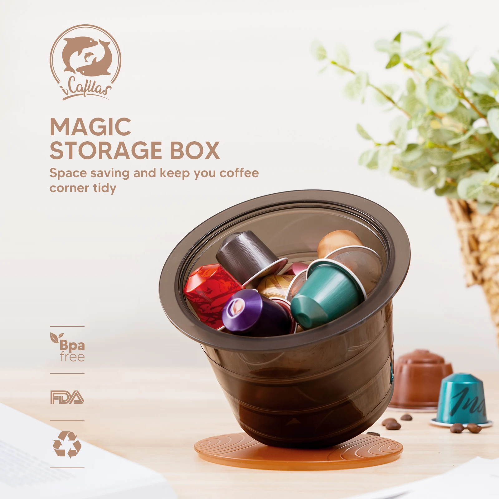 icafilas Original or Reusable Capsule Holder Storage Multifunction Hollow Coffee Pod Basket kitchen Space Saving Solution
icafilas Original or Reusable Capsule Holder Storage Multifunction Hollow Coffee Pod Basket kitchen Space Saving Solution