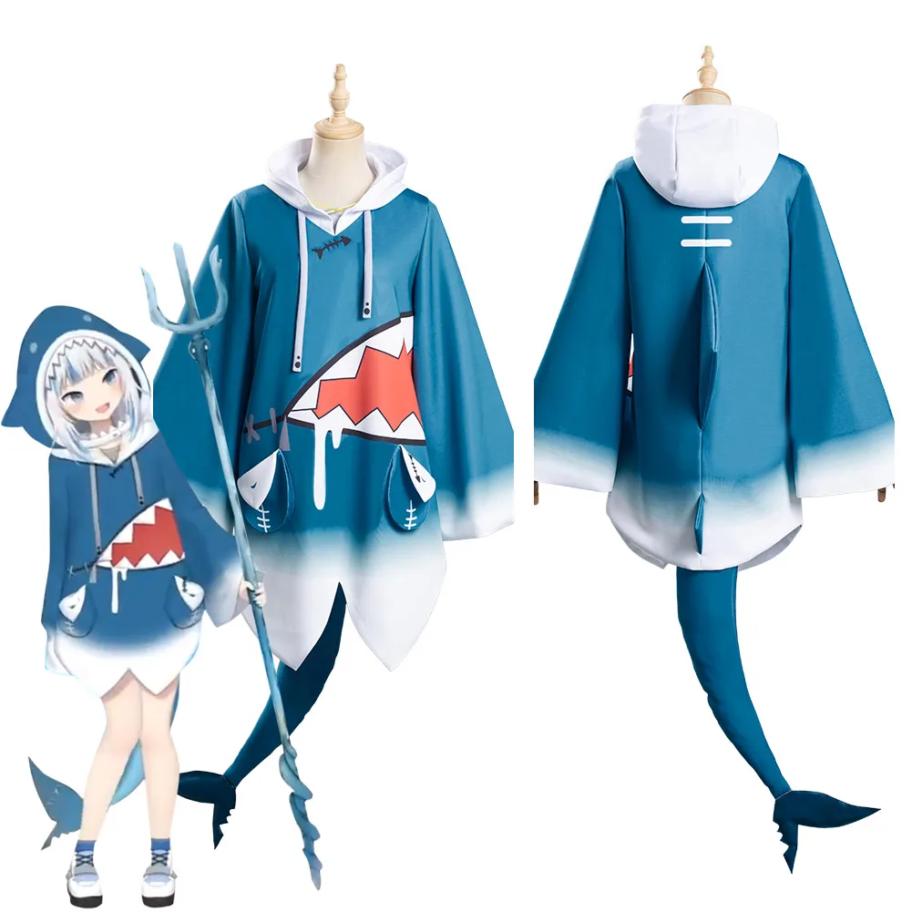 Hololive English VTuber Gawr Gura Cosplay Costume Top Outfits Halloween Carnival Suit
Hololive English VTuber Gawr Gura Cosplay Costume Top Outfits Halloween Carnival Suit
