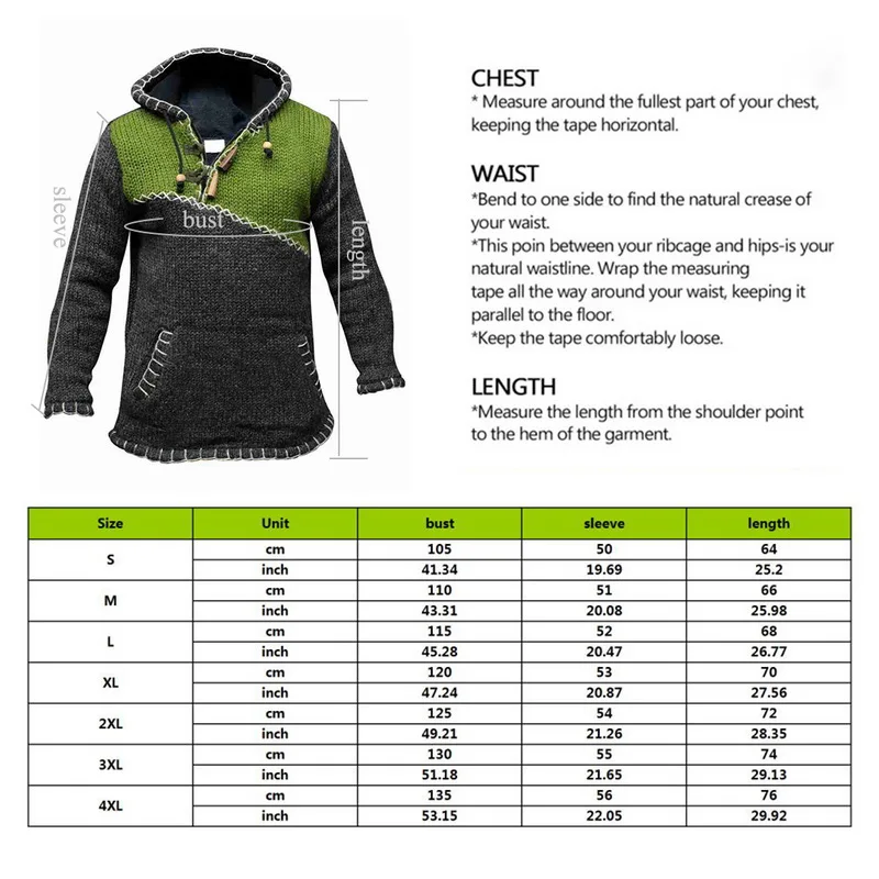 Retro Men Distressed Stitching Pullover Sweater Autumn Winter Casual Hooded Sweaters Jumpers Color Matching Sweaters
Retro Men Distressed Stitching Pullover Sweater Autumn Winter Casual Hooded Sweaters Jumpers Color Matching Sweaters