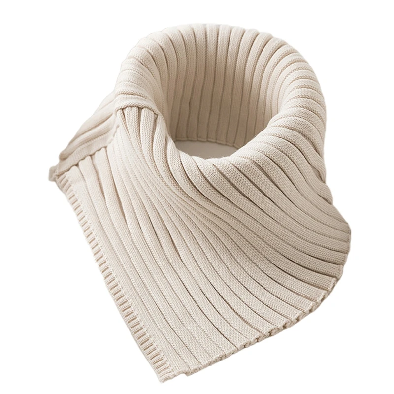 Q1FA Women Winter Ribbed Knit Turtleneck Fake Collar Solid Color Detachable Dickey Triangular Scarf Shawl Wrap Windproof Neck
Q1FA Women Winter Ribbed Knit Turtleneck Fake Collar Solid Color Detachable Dickey Triangular Scarf Shawl Wrap Windproof Neck