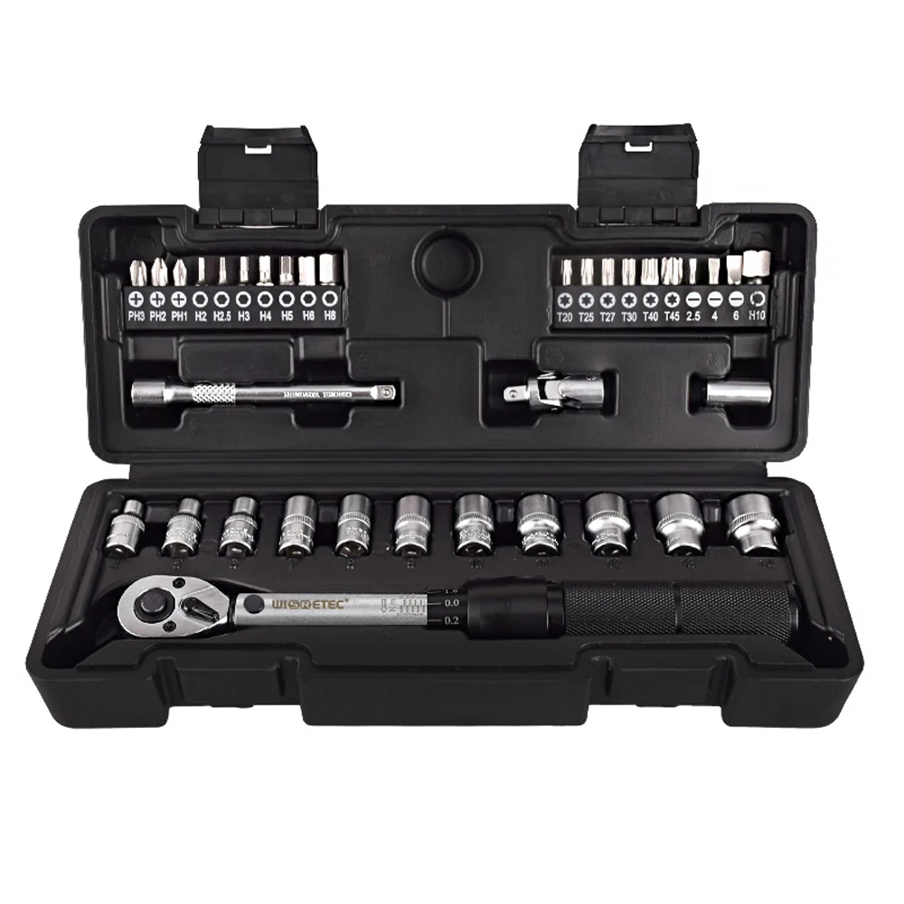 2-20Nm 1/4 Preset Torque Wrench Socket Bit Combination 35 in1 Sets Multipurpose Utility Tool Kit Toolbox Hand Tool Torque Wrench
2-20Nm 1/4 Preset Torque Wrench Socket Bit Combination 35 in1 Sets Multipurpose Utility Tool Kit Toolbox Hand Tool Torque Wrench