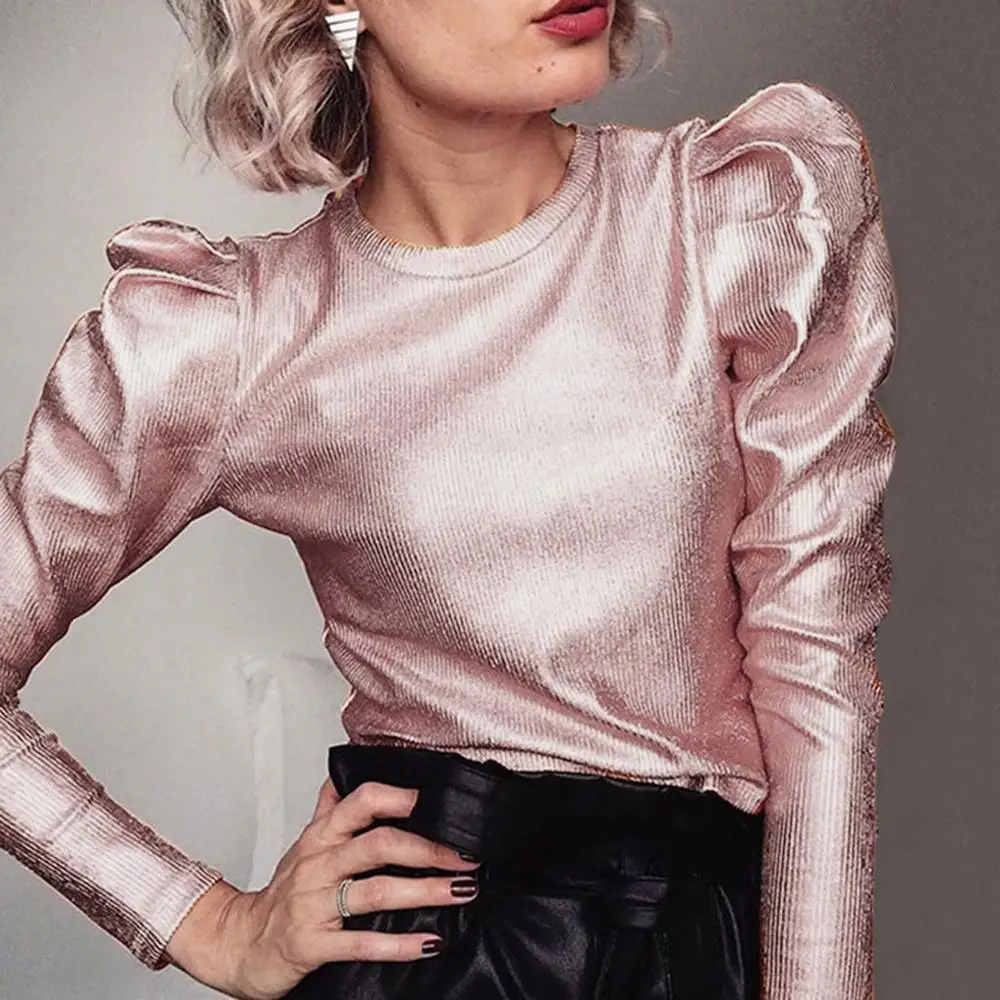 Women Ladies Puff Sleeve blusas Ladies Slim Fit Casual Office Shirt Blouse Elegant Casual Tops Plus Size Blusas Femininas
Women Ladies Puff Sleeve blusas Ladies Slim Fit Casual Office Shirt Blouse Elegant Casual Tops Plus Size Blusas Femininas