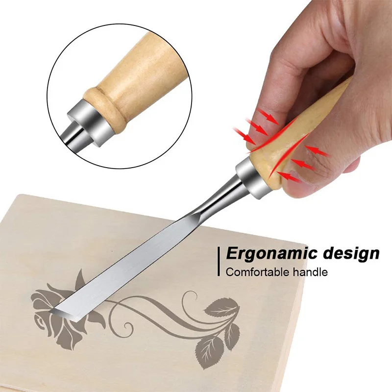 Wood Carving Tool, Wood Chisel Set 12 PCS Carving Knife Wood Carving Tool with Handle
Wood Carving Tool, Wood Chisel Set 12 PCS Carving Knife Wood Carving Tool with Handle
