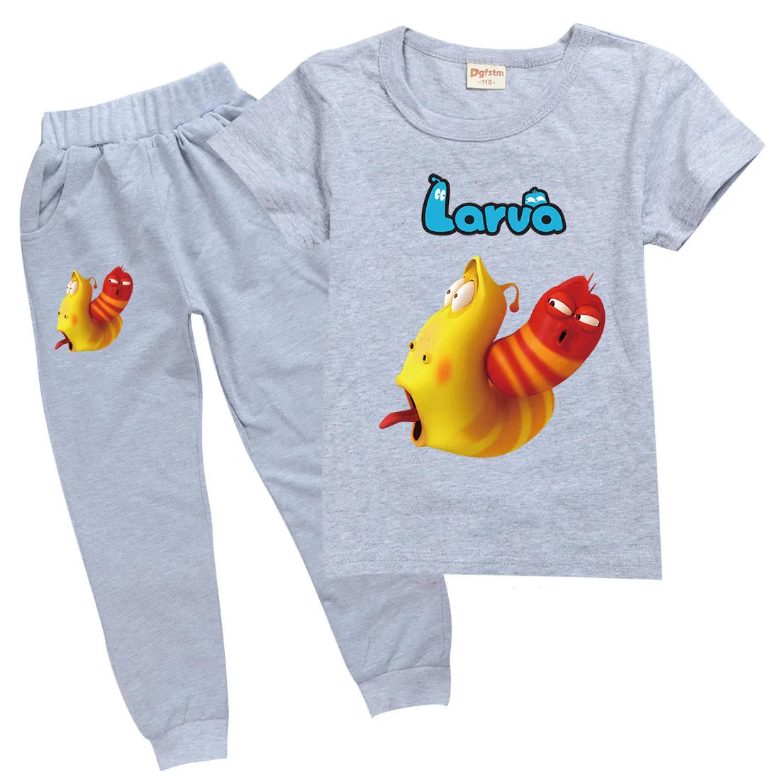2021 Summer Fashion Casual Larva Print Sportswear Kids Fitness Tracksuit Girls Jogging Suit Boys Cotton T Shirt + Pants 2pcs Set 
2021 Summer Fashion Casual Larva Print Sportswear Kids Fitness Tracksuit Girls Jogging Suit Boys Cotton T Shirt + Pants 2pcs Set