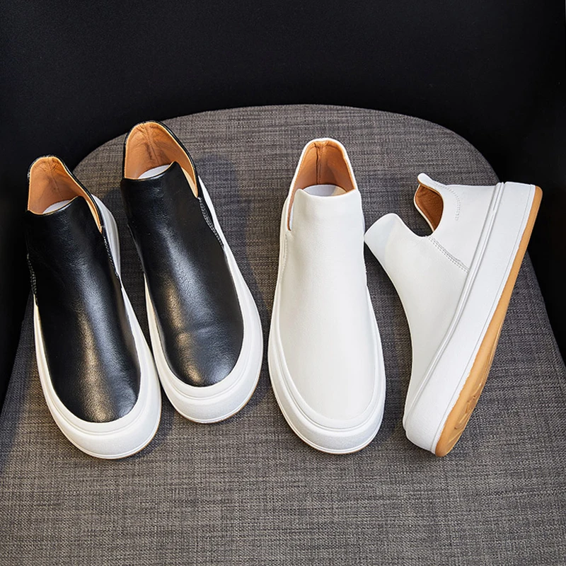 2021 New Casual Leather Shoes Slip On Loafers Women Platform Classic Black Sandy Sneakers Female Waterproof Nice Shoes For Women
2021 New Casual Leather Shoes Slip On Loafers Women Platform Classic Black Sandy Sneakers Female Waterproof Nice Shoes For Women