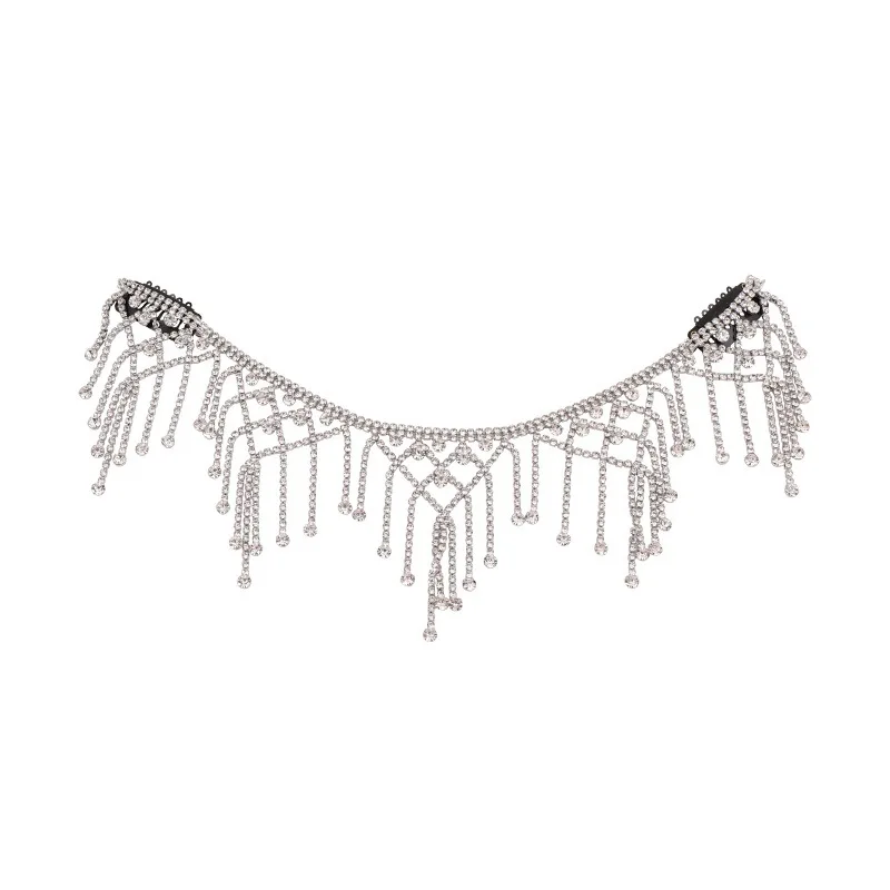 Shiny Full Rhinestone Tassel Frontal Decoration Hair Band Head Dress Boho Headbands Fashion Women Wedding Bridal Hair Jewelry
Shiny Full Rhinestone Tassel Frontal Decoration Hair Band Head Dress Boho Headbands Fashion Women Wedding Bridal Hair Jewelry