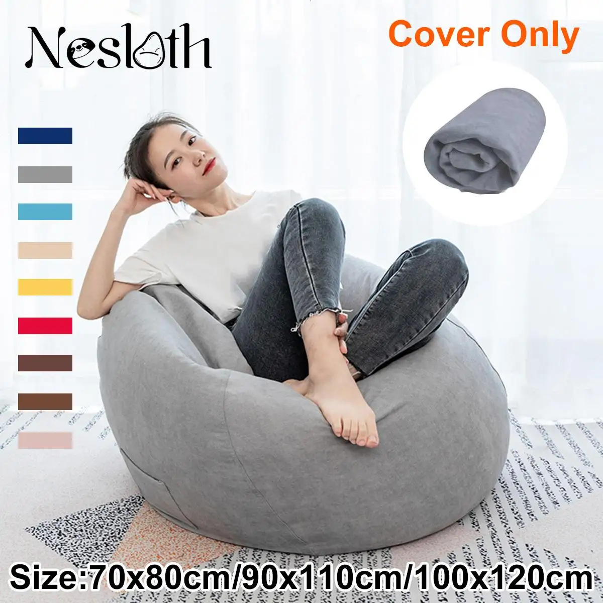 Velvet Lazy BeanBag Sofas Cover Chairs Without Filler Home Lounger Seat Bean Bag Pouf Puff Couch Tatami Living Room Cover Only
Velvet Lazy BeanBag Sofas Cover Chairs Without Filler Home Lounger Seat Bean Bag Pouf Puff Couch Tatami Living Room Cover Only